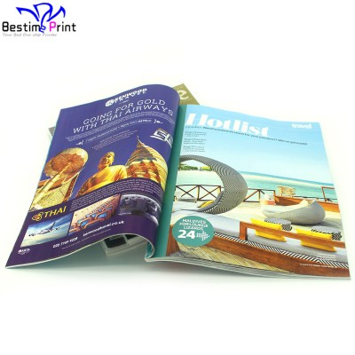 Gate Fold Paper Back Magazine Soft Cover Magazine Printing Company